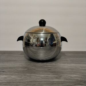 Vintage West Bend Penguin Hot & Cold Server 1960s MCM Ice Bucket Roll Warmer